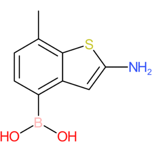 (2-amino-7-methyl-1-benzothiophen-4-yl)boronic acid