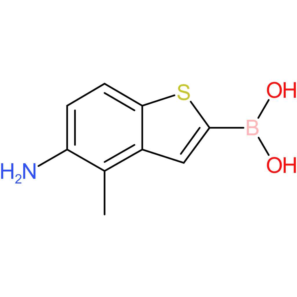 (5-amino-4-methyl-1-benzothiophen-2-yl)boronic acid
