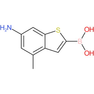 (6-amino-4-methyl-1-benzothiophen-2-yl)boronic acid