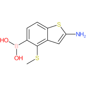 2-amino-4-(methylthio)benzothiophene-5-boronic acid