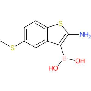 2-amino-5-(methylthio)benzothiophene-3-boronic acid
