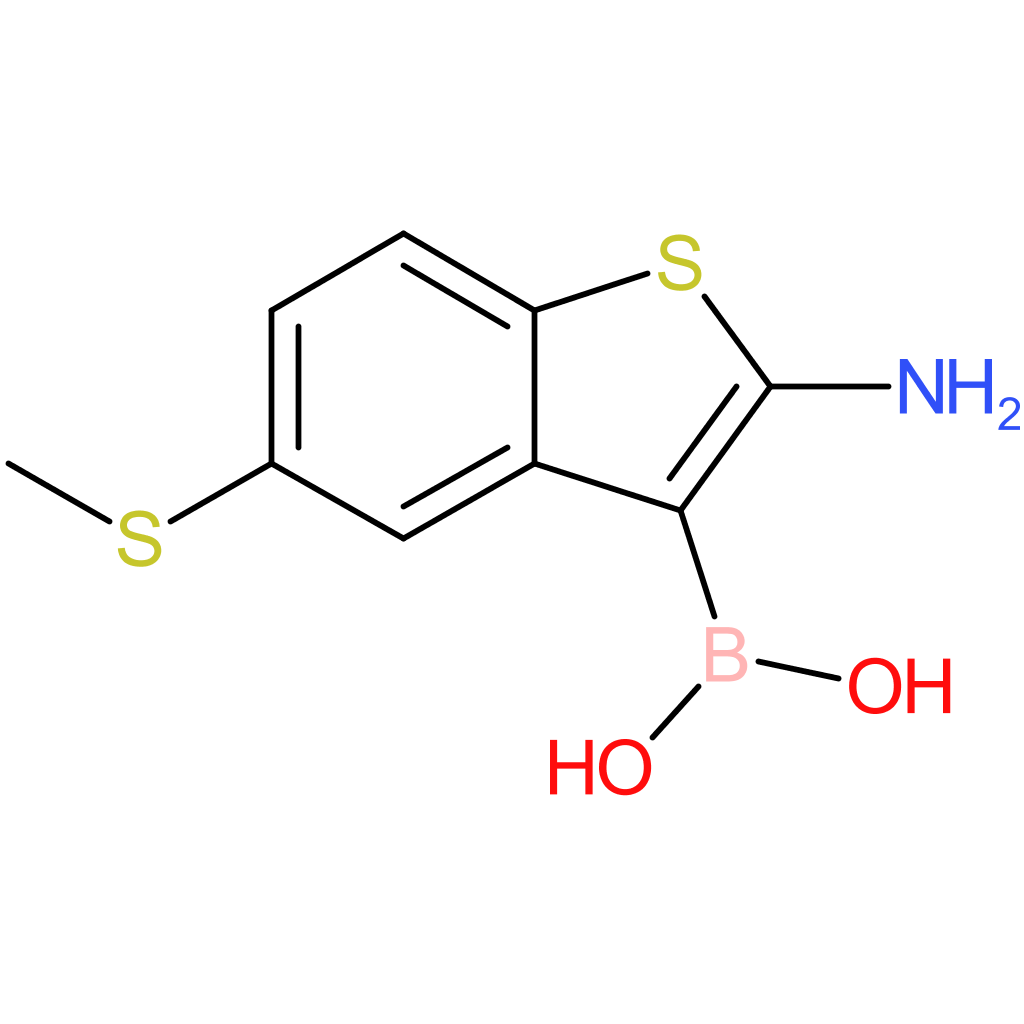 2-amino-5-(methylthio)benzothiophene-3-boronic acid