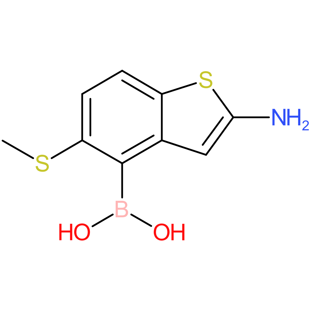 2-amino-5-(methylthio)benzothiophene-4-boronic acid
