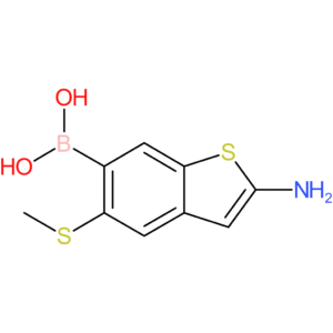 2-amino-5-(methylthio)benzothiophene-6-boronic acid