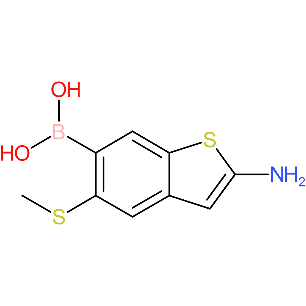 2-amino-5-(methylthio)benzothiophene-6-boronic acid