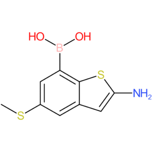 2-amino-5-(methylthio)benzothiophene-7-boronic acid