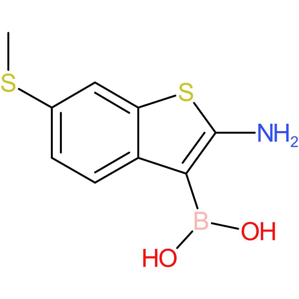 2-amino-6-(methylthio)benzothiophene-3-boronic acid
