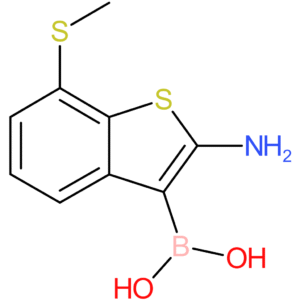 2-amino-7-(methylthio)benzothiophene-3-boronic acid