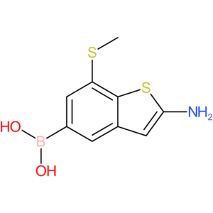 2-amino-7-(methylthio)benzothiophene-5-boronic acid