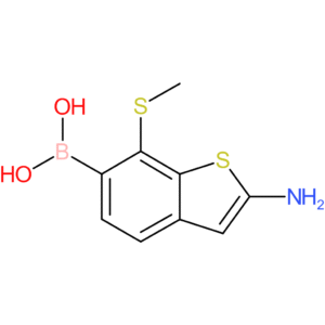 2-amino-7-(methylthio)benzothiophene-6-boronic acid