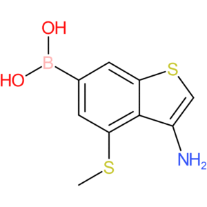 3-amino-4-(methylthio)benzothiophene-6-boronic acid