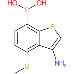 3-amino-4-(methylthio)benzothiophene-7-boronic acid