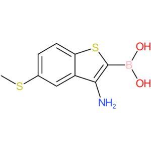 3-amino-5-(methylthio)benzothiophene-2-boronic acid