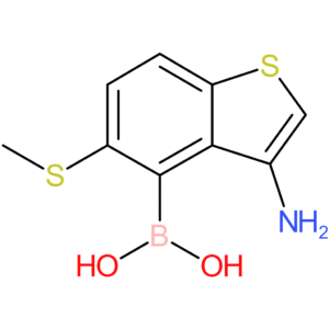 3-amino-5-(methylthio)benzothiophene-4-boronic acid