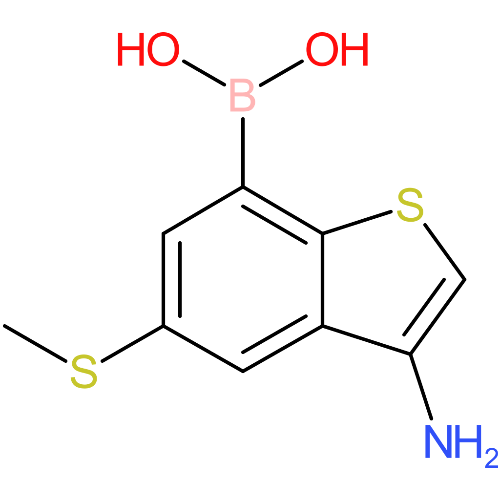 3-amino-5-(methylthio)benzothiophene-7-boronic acid