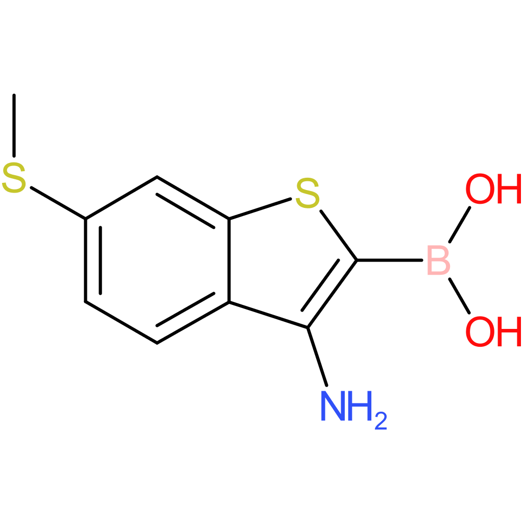3-amino-6-(methylthio)benzothiophene-2-boronic acid
