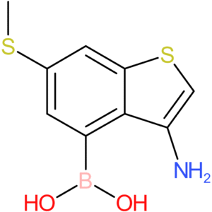 3-amino-6-(methylthio)benzothiophene-4-boronic acid