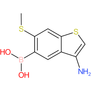 3-amino-6-(methylthio)benzothiophene-5-boronic acid