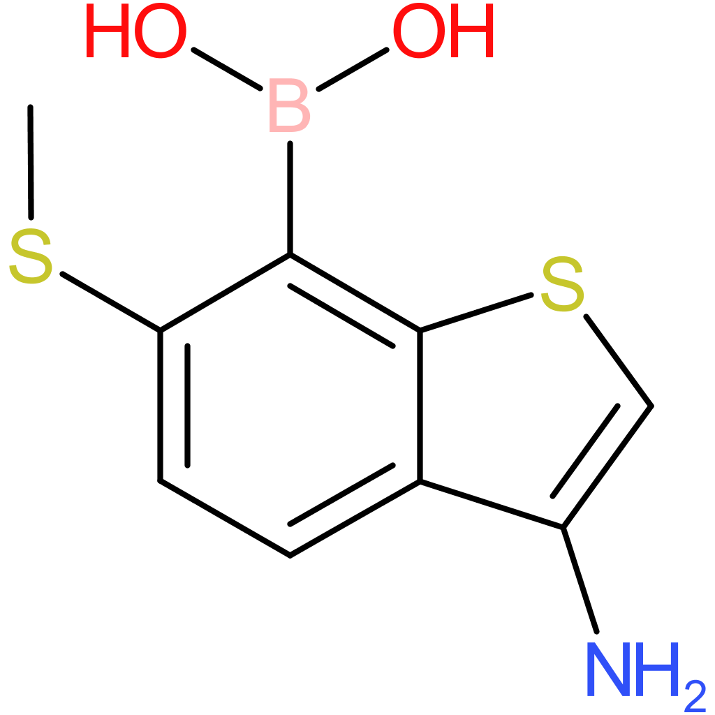 3-amino-6-(methylthio)benzothiophene-7-boronic acid