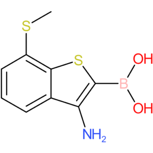 3-amino-7-(methylthio)benzothiophene-2-boronic acid