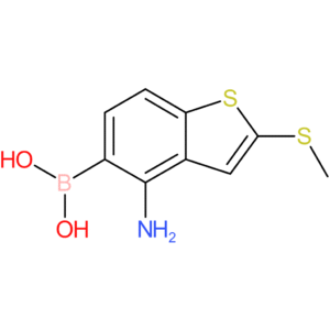 4-amino-2-(methylthio)benzothiophene-5-boronic acid