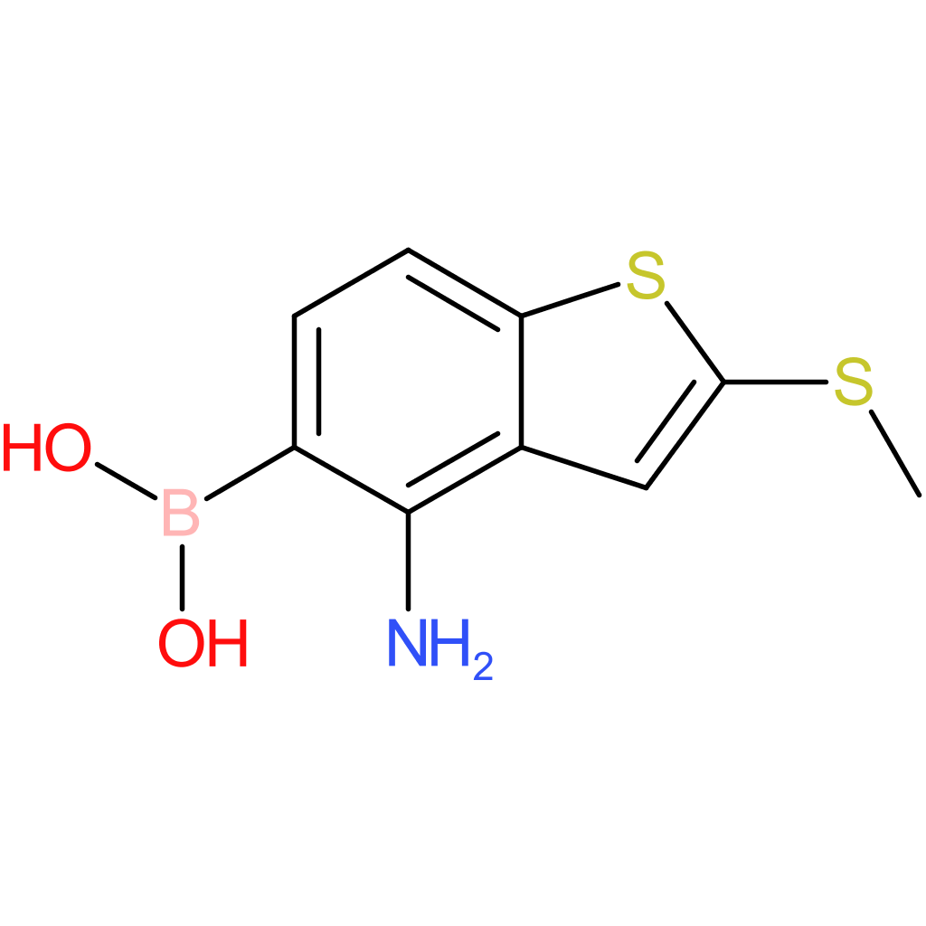 4-amino-2-(methylthio)benzothiophene-5-boronic acid