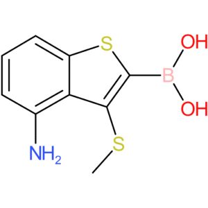 4-amino-3-(methylthio)benzothiophene-2-boronic acid