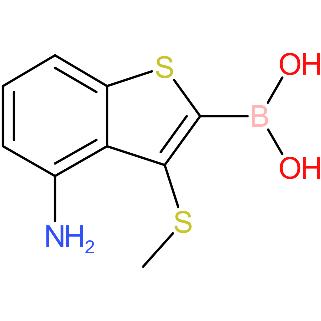 4-amino-3-(methylthio)benzothiophene-2-boronic acid