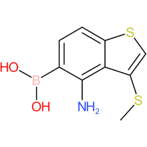 4-amino-3-(methylthio)benzothiophene-5-boronic acid
