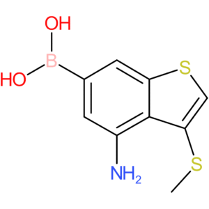 4-amino-3-(methylthio)benzothiophene-6-boronic acid