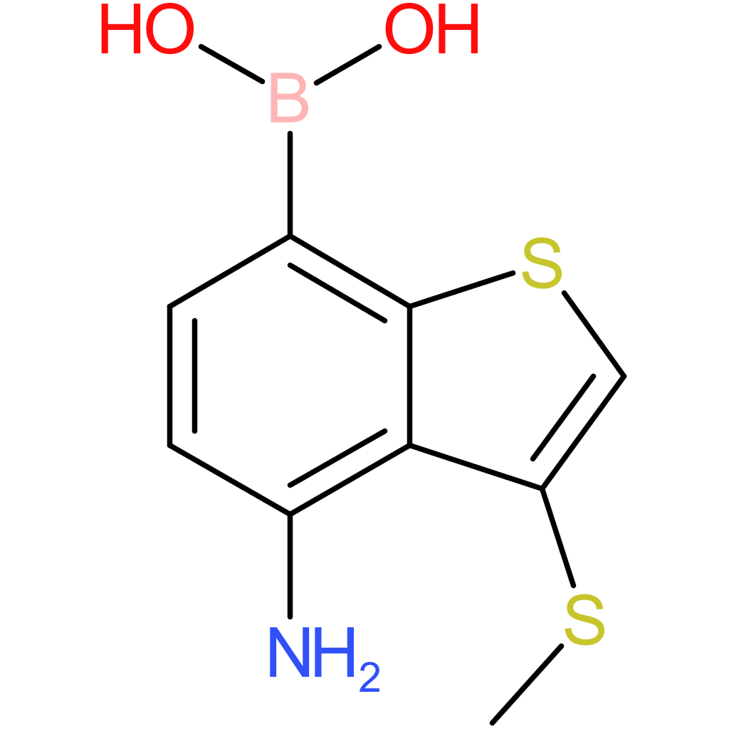 4-amino-3-(methylthio)benzothiophene-7-boronic acid