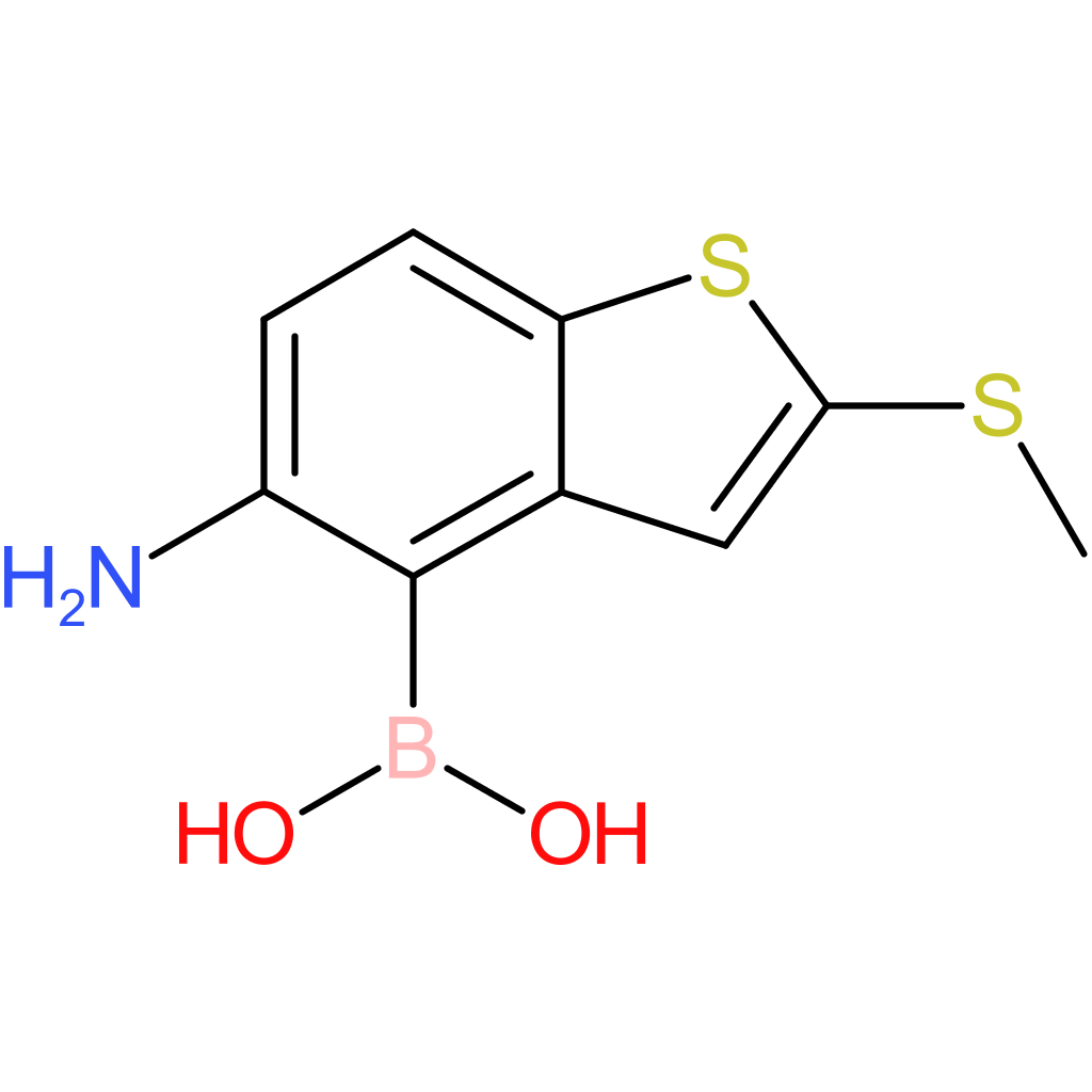 5-amino-2-(methylthio)benzothiophene-4-boronic acid