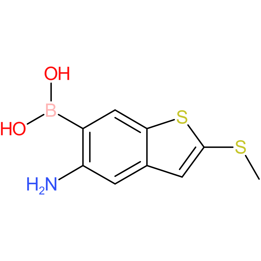 5-amino-2-(methylthio)benzothiophene-6-boronic acid