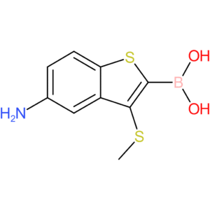 5-amino-3-(methylthio)benzothiophene-2-boronic acid
