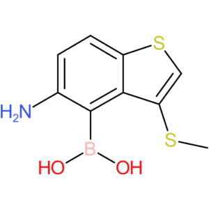 5-amino-3-(methylthio)benzothiophene-4-boronic acid