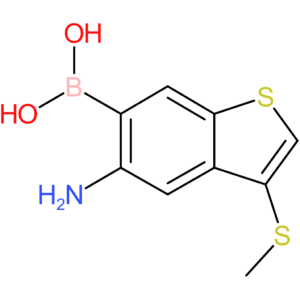5-amino-3-(methylthio)benzothiophene-6-boronic acid