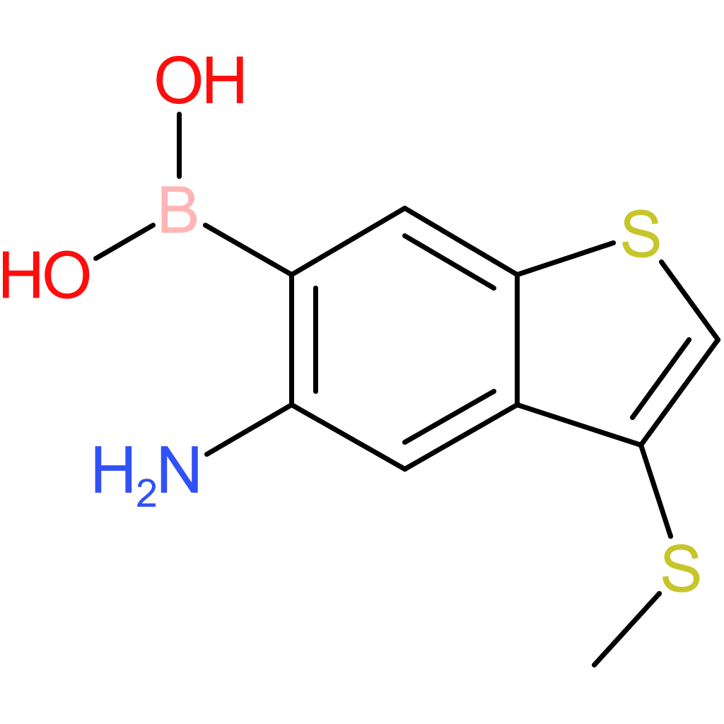 5-amino-3-(methylthio)benzothiophene-6-boronic acid