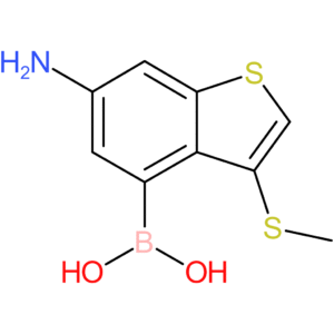 6-amino-3-(methylthio)benzothiophene-4-boronic acid
