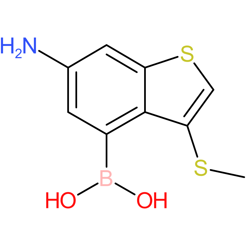 6-amino-3-(methylthio)benzothiophene-4-boronic acid
