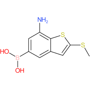 7-amino-2-(methylthio)benzothiophene-5-boronic acid