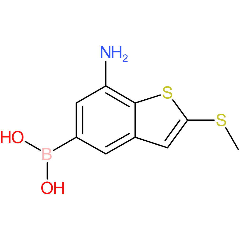 7-amino-2-(methylthio)benzothiophene-5-boronic acid