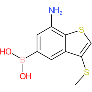 7-amino-3-(methylthio)benzothiophene-5-boronic acid