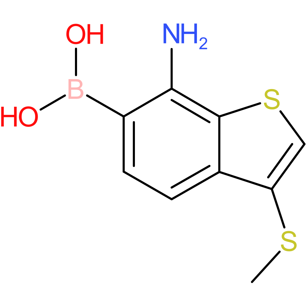 7-amino-3-(methylthio)benzothiophene-6-boronic acid