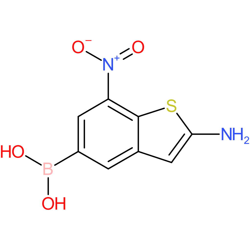 2-amino-7-nitrobenzothiophene-5-boronic acid