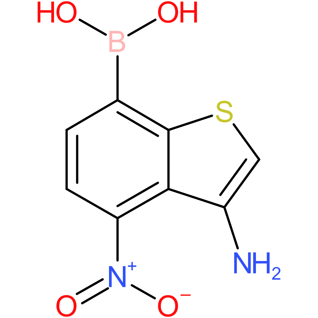 3-amino-4-nitrobenzothiophene-7-boronic acid