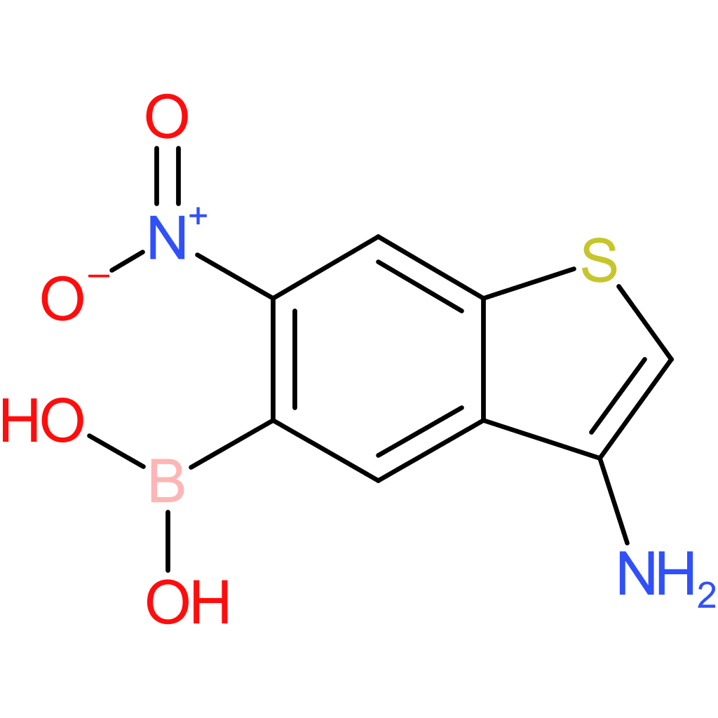 3-amino-6-nitrobenzothiophene-5-boronic acid