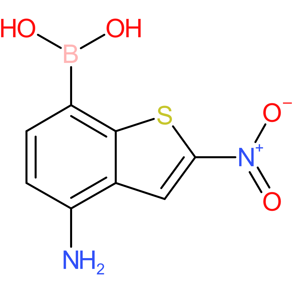 4-amino-2-nitrobenzothiophene-7-boronic acid