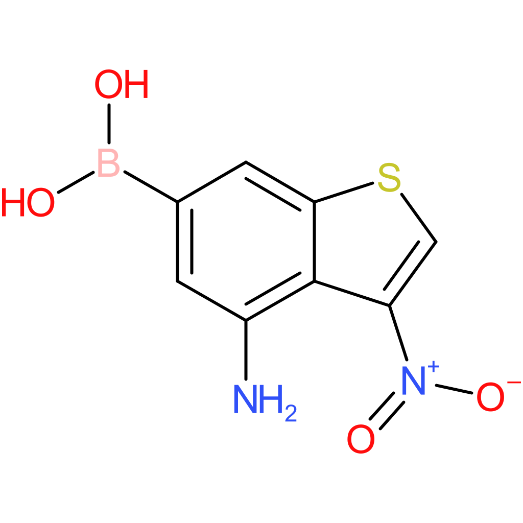 4-amino-3-nitrobenzothiophene-6-boronic acid