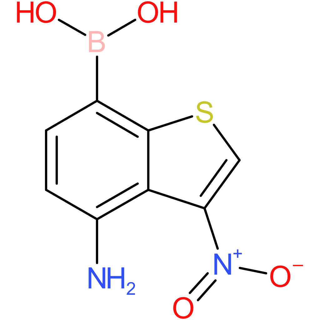 4-amino-3-nitrobenzothiophene-7-boronic acid