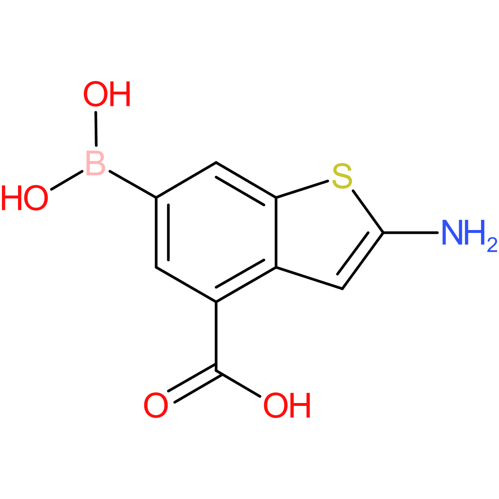 2-amino-4-carboxybenzothiophene-6-boronic acid